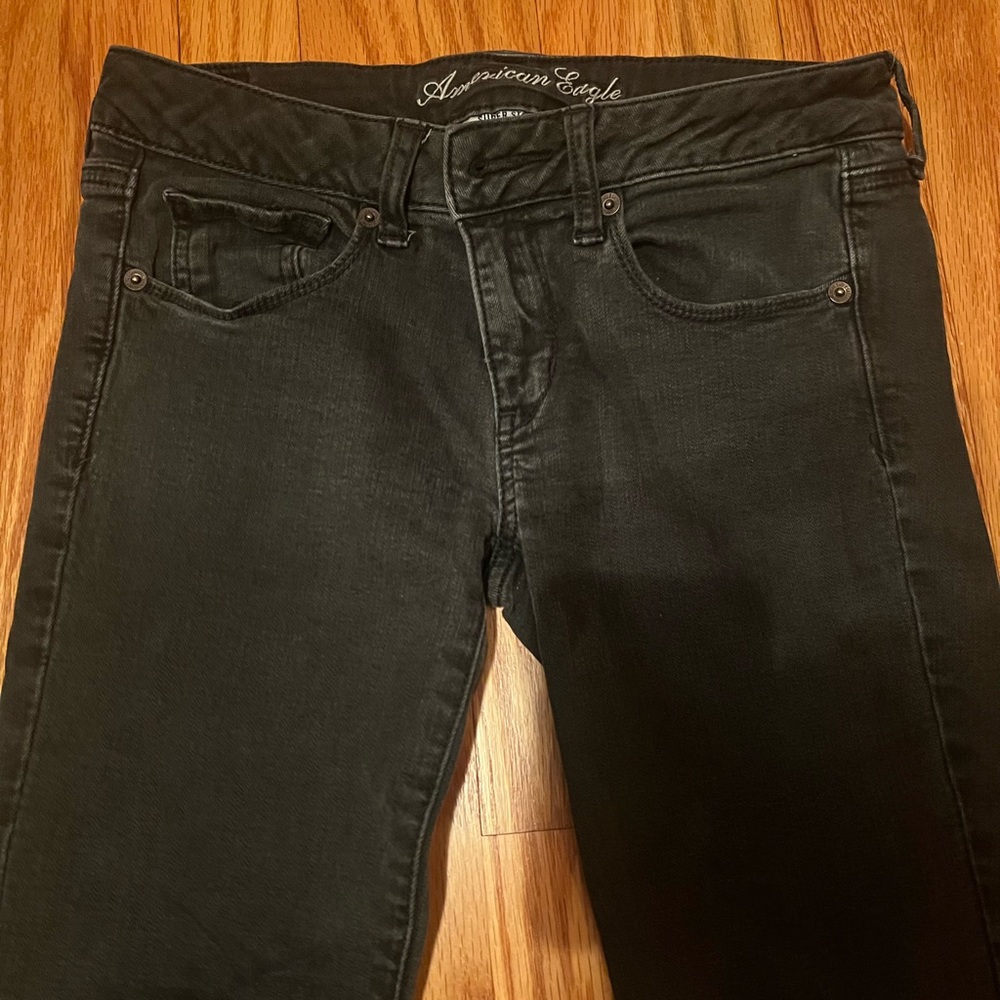 American Eagle Women’s Black Skinny Jeans, Size 6